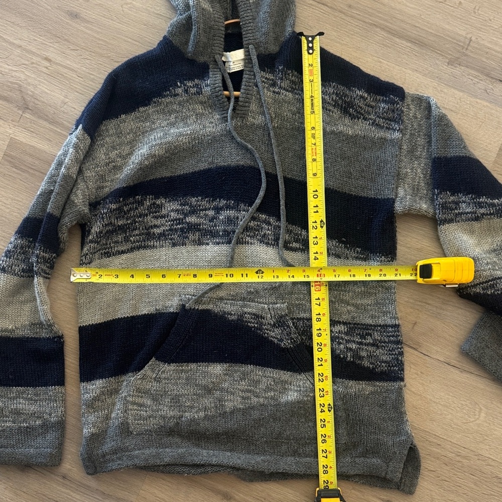 Outerknown Gray and Blue Striped Sweater - Picture 10 of 10